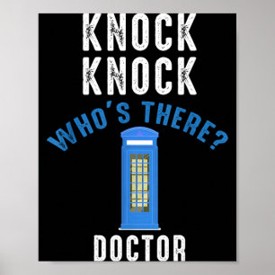 Klop Klop Wie Is Daar_ Dokter Grappige Klop Wie Poster