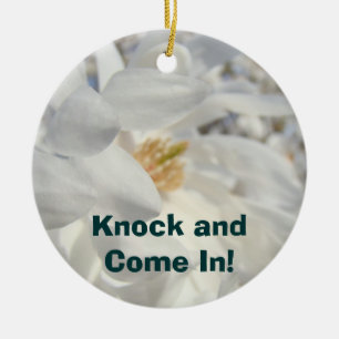Klop & kom binnen! Ornament Privacy alstublieft