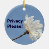 Klop & kom binnen! Ornament Privacy alstublieft (Achterkant)