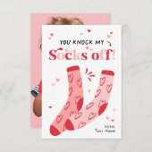 Klop mijn Sokken van de Kinder Classroom Valentijn Kaart (Voorkant / Achterkant)