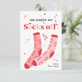 Klop mijn Sokken van de Kinder Classroom Valentijn Kaart