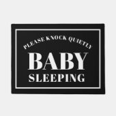 Klop rustig Baby slaapdeuropening met Quote Deurmat (Voorkant)