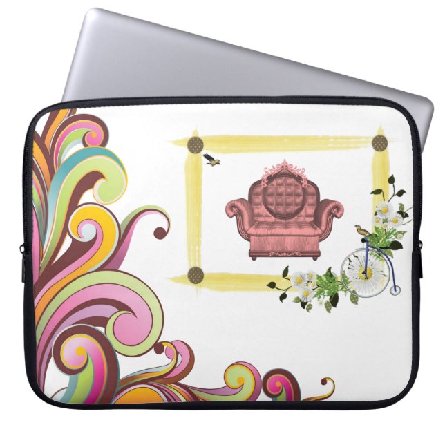 Klop voor laptop sleeve (Voorkant)