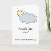 Klop ze dood! Show Chemo die Boss Funny Cancer is Kaart (Voorkant)