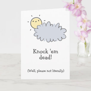 Klop ze dood! Show Chemo die Boss Funny Cancer is Kaart