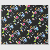 KLOPENDE GLOPENDE KLOOF VAN cocktail Cadeaupapier (Vlak)