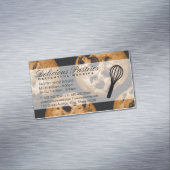 kloppen | banketbakker | koekjes magnetisch visitekaartje (Voorbeeld)