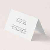 kloppen | banketbakker | koekjes visitekaartje (Achterkant)