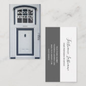 Kloppen op witte deur grappige aandacht opener visitekaartje (Voorkant / Achterkant)