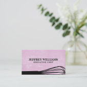 kloppen | Paarse getextureerde achtergrond Visitekaartje (Staand voorkant)