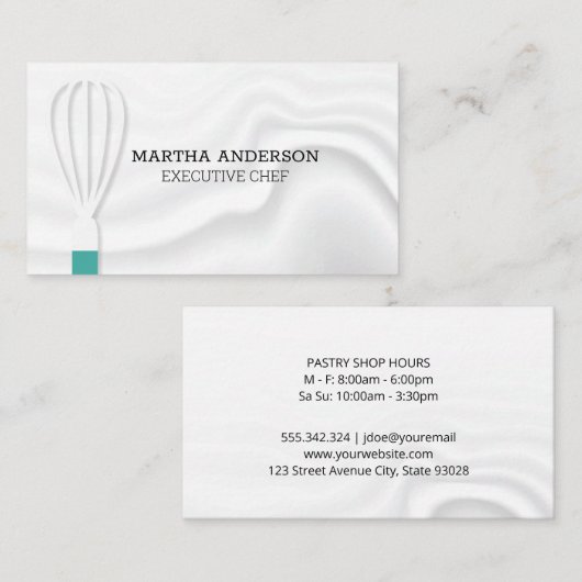 kloppen | Zijdeachtige achtergrond Visitekaartje (Voorkant / Achterkant)