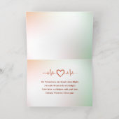 kloppend hart, kleur: zilver, m folie wenskaart (Binnenlaag)