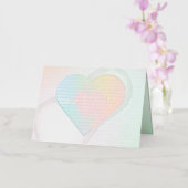 kloppend hart, kleur: zilver, m folie wenskaart (Orchidee)