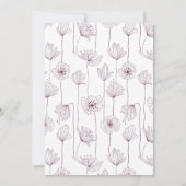 Kloppoffloraal feestuitnodiging voor alle gelegenh kaart (Achterkant)