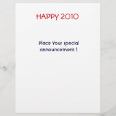 KLOPT MET RED BOW / Happy New Year's Eve Flyer (Achterkant)