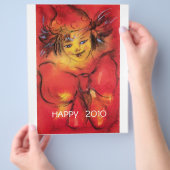 KLOPT MET RED BOW / Happy New Year's Eve Flyer (Hand)
