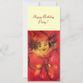 KLOPT MET RODE RIBBON, Geel crème Aankondiging (Achterkant)