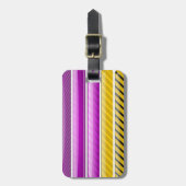KLORFUL BAR PATROON BAGAGELABEL (Voorkant verticaal)