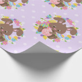 KLORFUL CHOCOLAATE EASTER BUNNIES & EIEREN CADEAUPAPIER (Hoek)
