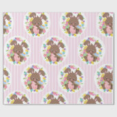 KLORFUL CHOCOLAATE EASTER BUNNIES & EIEREN CADEAUPAPIER (Vlak)