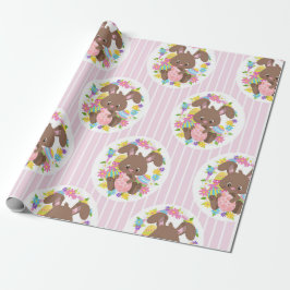 KLORFUL CHOCOLAATE EASTER BUNNIES & EIEREN CADEAUPAPIER