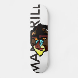KLORFUL MANDRILL GRAPHIC ILLUSTRATION SKATEBOARD