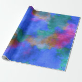 KLORFUL MODERN TRENDY STYLISH ABSTRACT PATROON CADEAUPAPIER (Uitgerold)