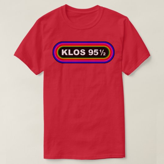 KLOS 95 12 RADIO RECREATIE T-SHIRT (Design voorkant)