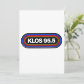 Klos fm radiostation classic rock kaart (Staand voorkant)
