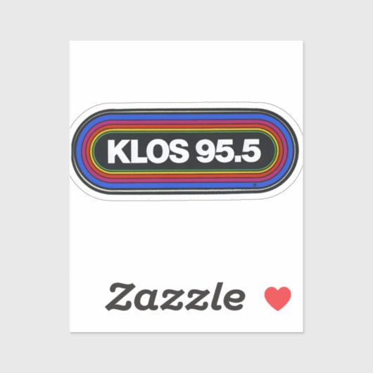 Klos fm radiostation  classic rock sticker (Vel)