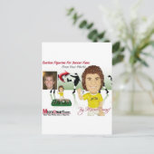 Klossen klossen Kop Briefkaart (Staand voorkant)