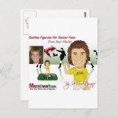 Klossen klossen Kop Briefkaart (Voorkant / Achterkant)