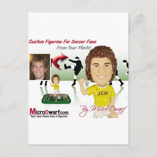 Klossen klossen Kop Briefkaart (Voorkant)