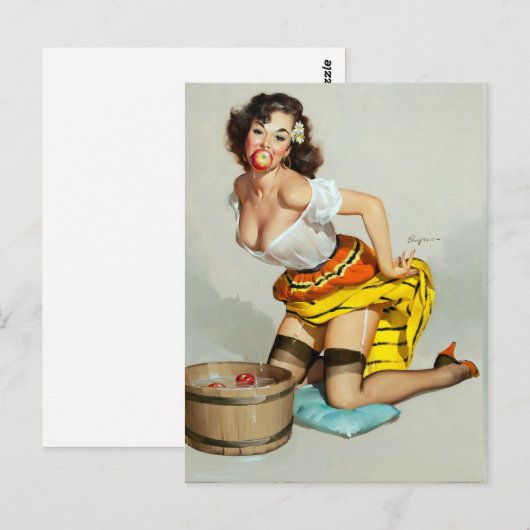 Klossen van appels omhoog briefkaart (Voorkant / Achterkant)