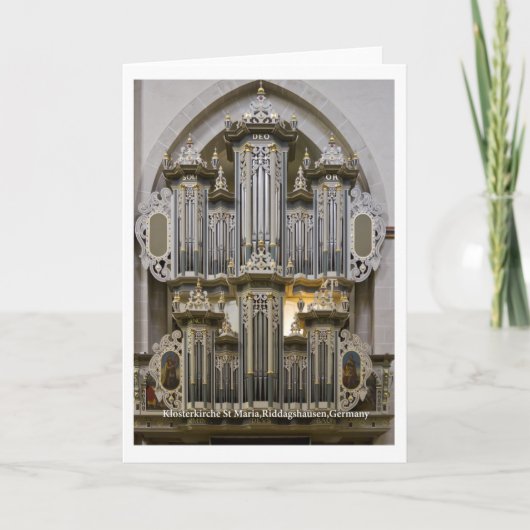 Klosterkirche St Maria orgelkaart (verticaal) Kaart (Voorkant)