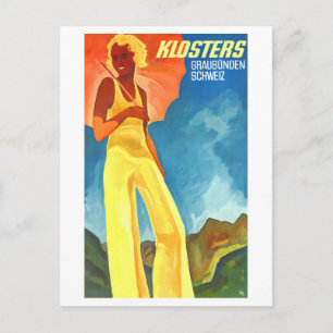 Klosters Graubunden Zwitserland  Briefkaart