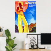 Klosters ~ Zwitsers reisposter Poster (Thuiskantoor)