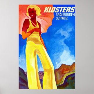 Klosters ~ Zwitsers reisposter Poster