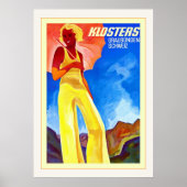 Klosters ~  Zwitsers reizen Poster (Voorkant)