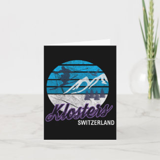 Klosters Zwitserse Alpen Zwitserland Ski Resort Sn Kaart