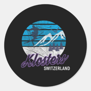 Klosters Zwitserse Alpen Zwitserland Ski Resort Sn Ronde Sticker