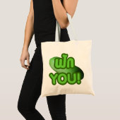 KLOTE! ... Groene Squash (Wintermelon) Tote Bag (Voorkant (product))