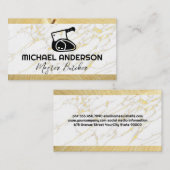 Klover en vlees | Marmer en hout Visitekaartje (Voorkant / Achterkant)