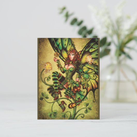 KLOVER FAIRY BRIEFKAART (Staand voorkant)