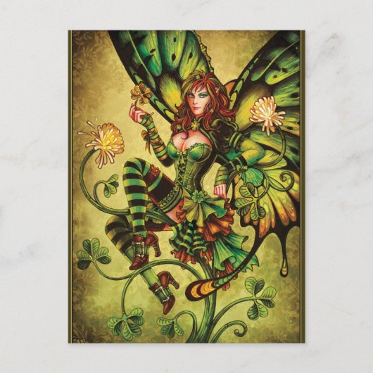 KLOVER FAIRY BRIEFKAART (Voorkant)