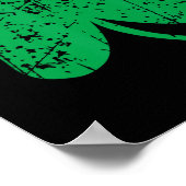 Kloverblad St. Patricks Dag Ierland Trots Ierse Gr Poster (Hoek)