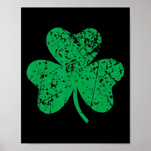 Kloverblad St. Patricks Dag Ierland Trots Ierse Gr Poster (Voorkant)