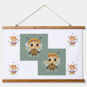 klovnen og bien hangend wandkleed (Voorkant)