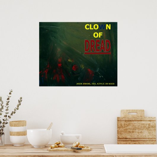 KLOWN VAN DE VREES POSTER (Keuken)
