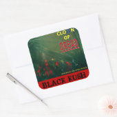KLOWN VAN VREES ZWARTE KUSH VIERKANTE STICKER (Envelop)